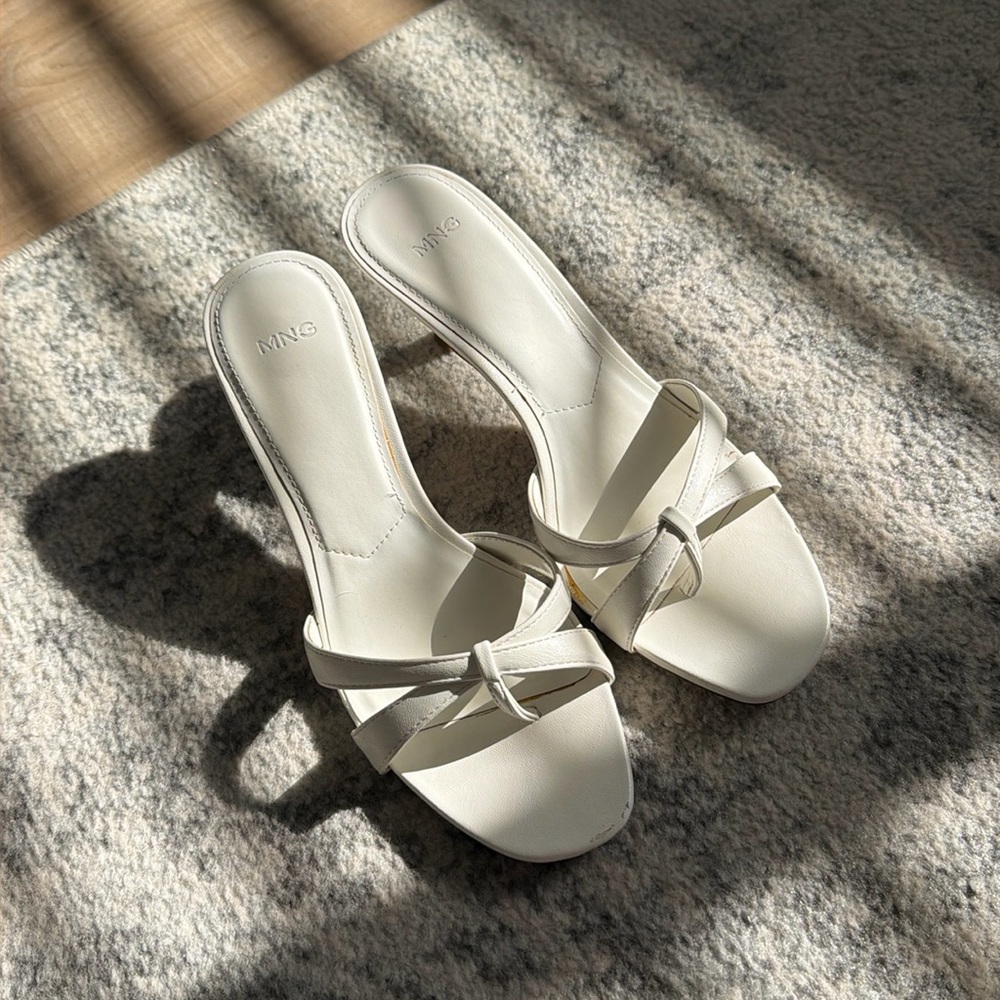 MANGO Strappy Heeled Sandals size 6